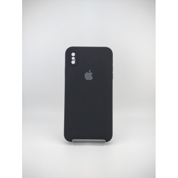 Чохол Original Square RoundCam із силікону для Apple iPhone XS Max (07) чорний.