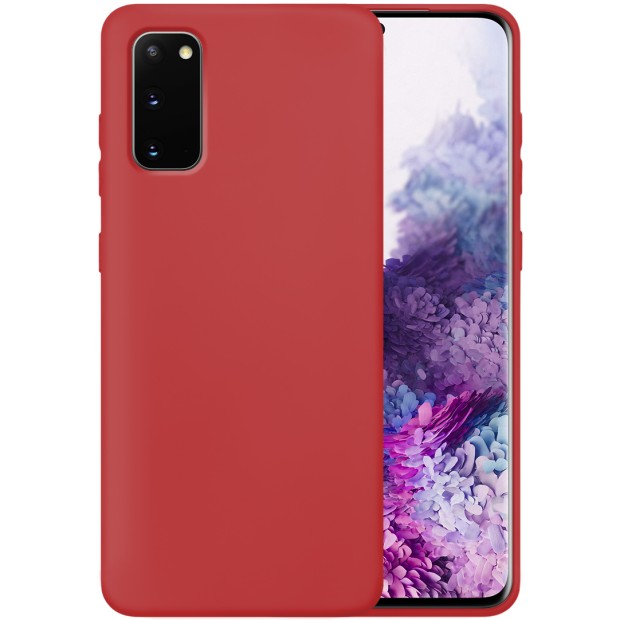 Силіконовий Original 360 Чохол для Samsung Galaxy S20 (Полуничний) Силіконовий Original 360 Чохол для Samsung Galaxy S20 (Полуничний)