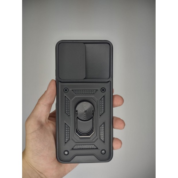 Чохол-бронь Ring Serge Armor для Xiaomi Redmi Note 12 4G (ShutCam) (Чорний)