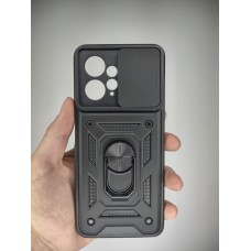 Чохол-бронь Ring Serge Armor для Xiaomi Redmi Note 12 4G (ShutCam) (Чорний)