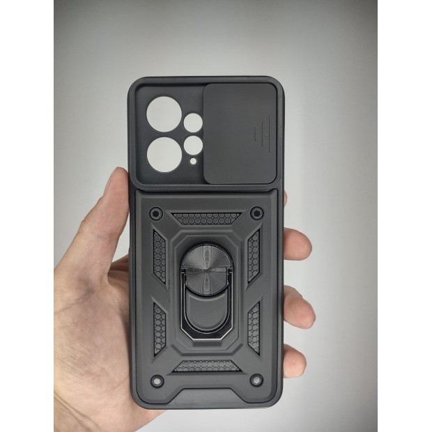 Чохол-бронь Ring Serge Armor для Xiaomi Redmi Note 12 4G (ShutCam) (Чорний)