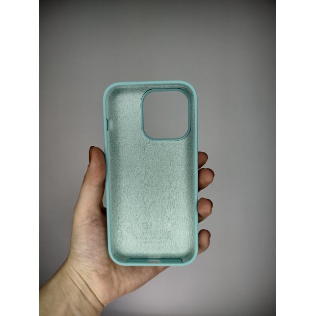 Силіконовий прозорий чохол Sea Blue для Apple iPhone 14 Pro (23)