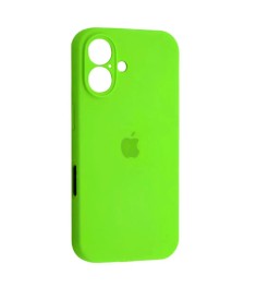 Силіконовий чохол Original RoundCam для Apple iPhone 16 (27) Трав'янисто-зелений..