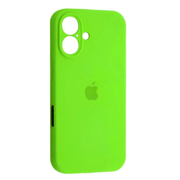 Силіконовий чохол Original RoundCam для Apple iPhone 16 (27) Трав'янисто-зелений