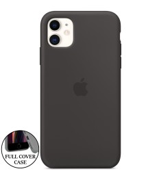 Силіконовий оригінальний круглий чохол для Apple iPhone 11 (07) чорний