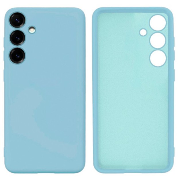 Силікон Оригінал Преміум Samsung Galaxy S25 (ShutCam) (Небесно-блакитний)