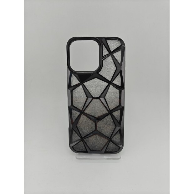 Накладка 3D Prism Metal для Apple iPhone 16 Pro Max (Чорна)