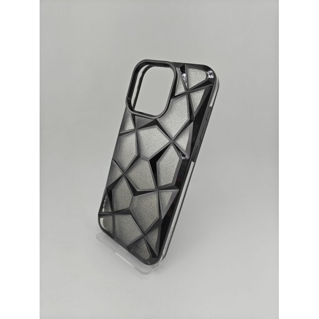 Накладка 3D Prism Metal для Apple iPhone 16 Pro Max (Чорна)