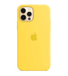 Силіконовий оригінальний чохол Apple iPhone 12 Pro Max (13) жовтий.