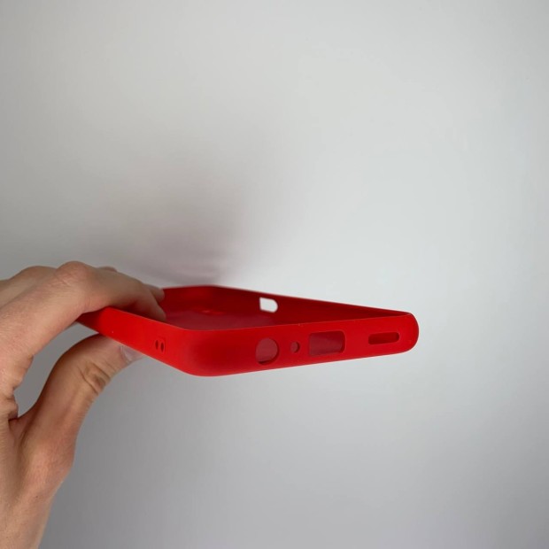 Силіконовий оригінальний чохол Samsung Galaxy A04S (2022) (ShutCam) (Червоний)