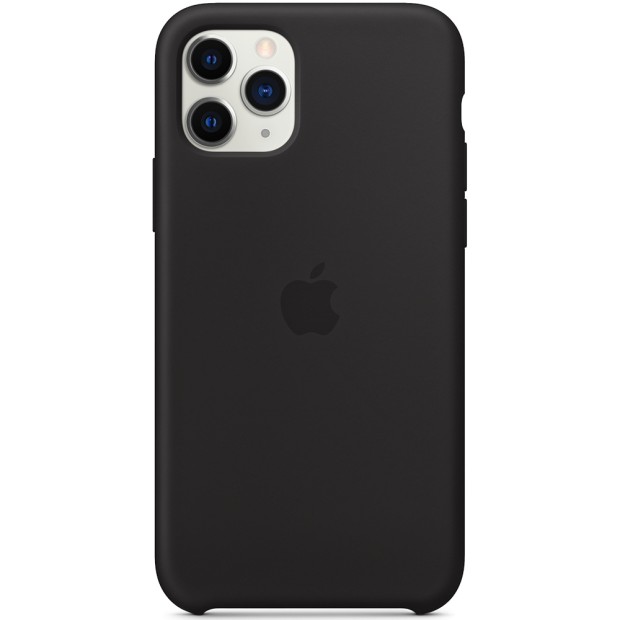 Силіконовий оригінальний чохол Apple для iPhone 11 Pro Max (07) Чорний
