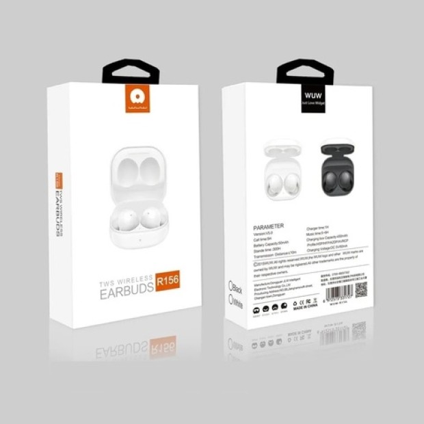 Беспроводные наушники-гарнитура вакуумные WUW R156 Bluetooth (Белый) Беспроводные наушники-гарнитура вакуумные WUW R156 Bluetooth (Белый)