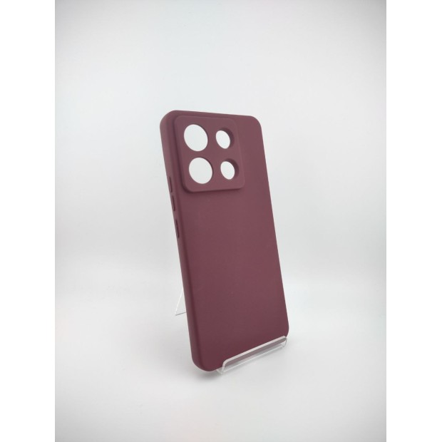 Силіконовий чохол Original Xiaomi Redmi Note 13 Pro 5G  /  Poco X6 5G (ShutCam) (Бордовий)