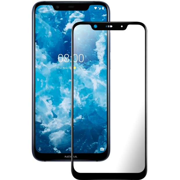 Защитное стекло 5D Japan HD Nokia 8.1 Black