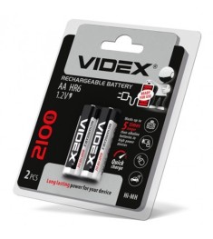 Акумуляторна батарейка Videx 2100mAh HR6  /  AA (2шт)