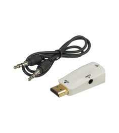 Перехідник Rivex HDMI - VGA + AUX 3.5 мм