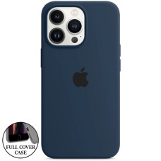 Силикон Original Round Case Apple iPhone 15 Pro Max (09) Midnight Blue