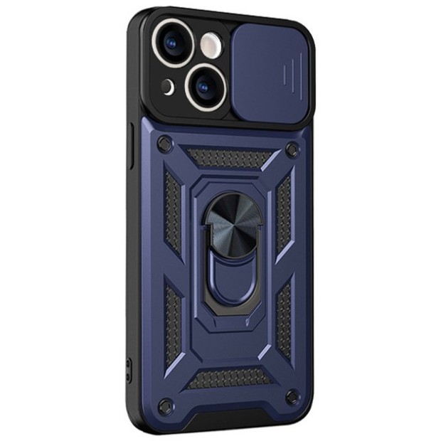 Чохол Ring Serge Armor Case для Apple iPhone 13 (ShutCam) (Синій)