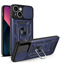 Бронь-чехол Ring Serge Armor Case Apple iPhone 13 (ShutCam) (Синий) Бронь-чехол Ring Serge Armor Case Apple iPhone 13 (ShutCam) (Синий)