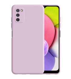 Силикон Original 360 Case Samsung Galaxy A03S (2021) (ShutCam) (Лавандовый)