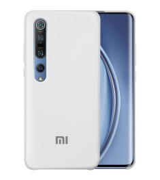 Силикон Original Case Logo Xiaomi Mi10 / Mi10 Pro (Белый)