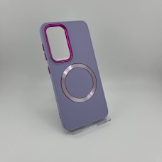 Металева накладка на камеру з MagSafe для Samsung Galaxy S24 (Темна фіалка)