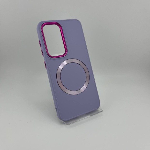 Металева накладка на камеру з MagSafe для Samsung Galaxy S24 (Темна фіалка)