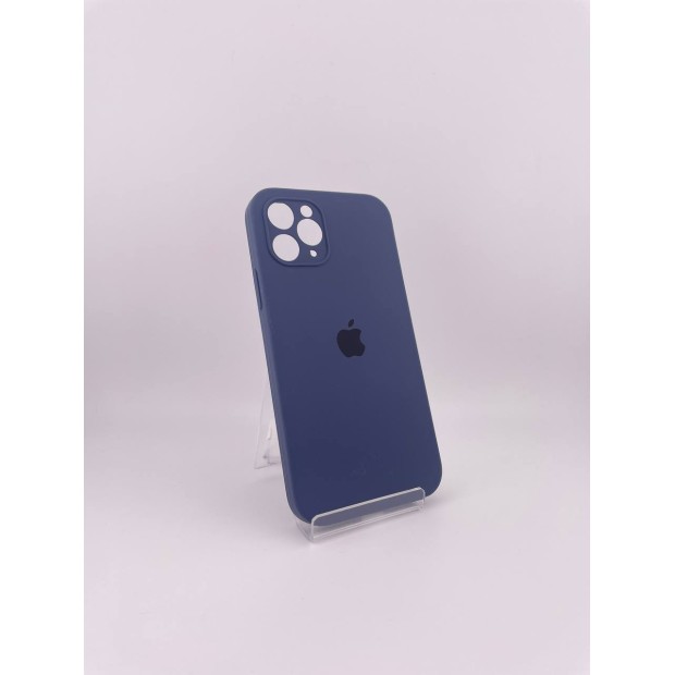 Оригінальний силіконовий чохол Square RoundCam для Apple iPhone 11 Pro (09) в кольорі Midnight Blue.