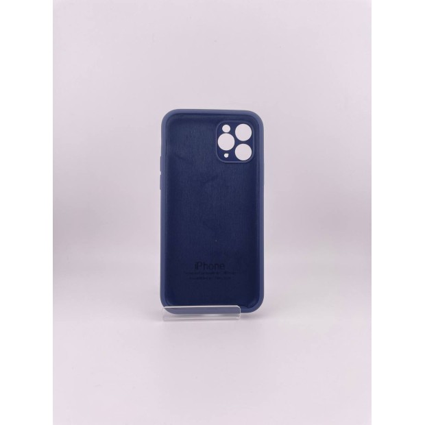 Оригінальний силіконовий чохол Square RoundCam для Apple iPhone 11 Pro (09) в кольорі Midnight Blue.