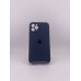 Оригінальний силіконовий чохол Square RoundCam для Apple iPhone 11 Pro (09) в кольорі Midnight Blue.