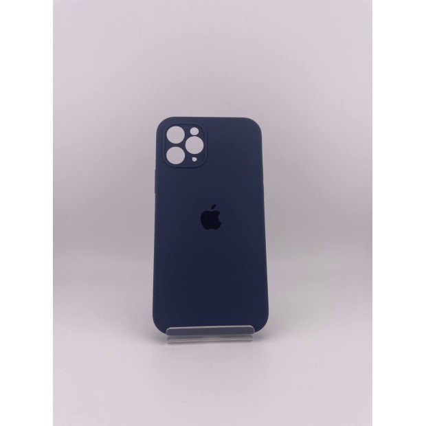 Оригінальний силіконовий чохол Square RoundCam для Apple iPhone 11 Pro (09) в кольорі Midnight Blue.
