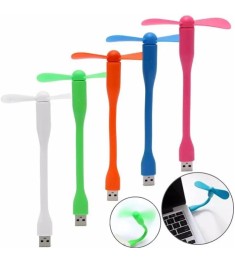 Портативний гнучкий USB міні-вентилятор для ноутбука і PowerBank (Чорний)