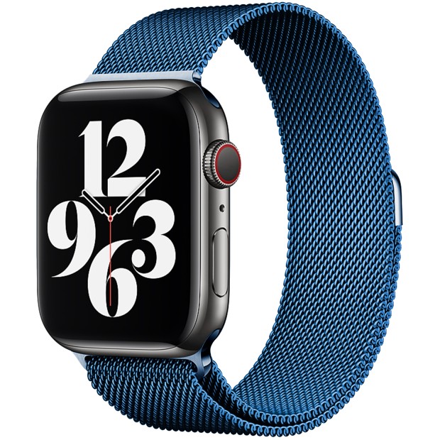 Ремешок Milanese Loop Apple Watch 42 / 44 / 45 / 49mm (Blue Cobalt)