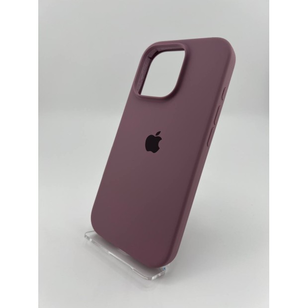 Силикон Original Round Case Apple iPhone 16 Pro (01) Bilberry