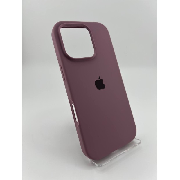 Силикон Original Round Case Apple iPhone 16 Pro (01) Bilberry