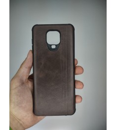 Накладка Leather Case Xiaomi Redmi Note 9S / Note 9 Pro / Note 9 Pro Max (Коричн..