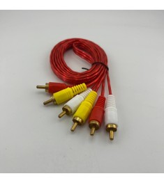 Кабель Rivex 3RCA - 3RCA (3 тюльпана) 3m