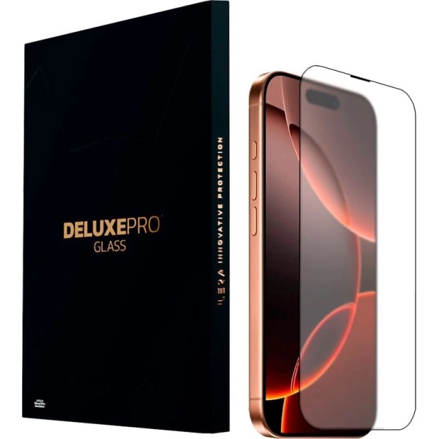 Захисне скло iLera Deluxe Frosted для Apple iPhone 16 Pro Max (Чорний) iLFrDL16PRMAX