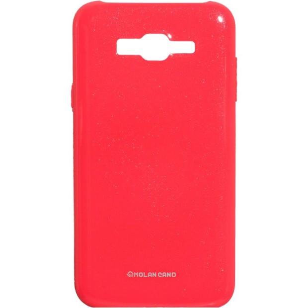 Силіконовий чохол Molan Shining для Samsung Galaxy J7 (2015) J700 (Світло-червоний)