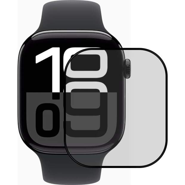 Защитное стекло 5D Curved Apple Watch 10 42mm Black Защитное стекло 5D Curved Apple Watch 10 42mm Black