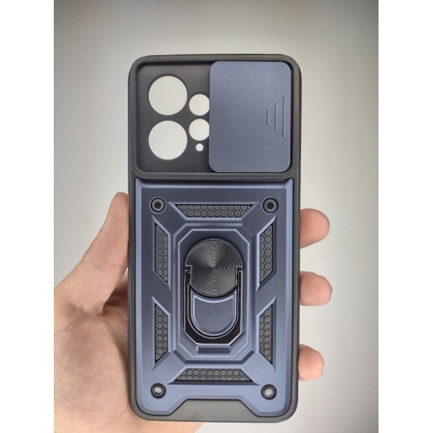 Чохол Ring Serge Armor Case для Xiaomi Redmi Note 12 4G (з захистом камери) (Синій)