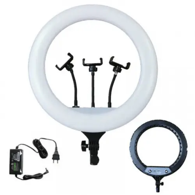 Комплект для зйомки LED-лампа Crystal 3D-56 (56см) RGB з пультом (Прозорий)