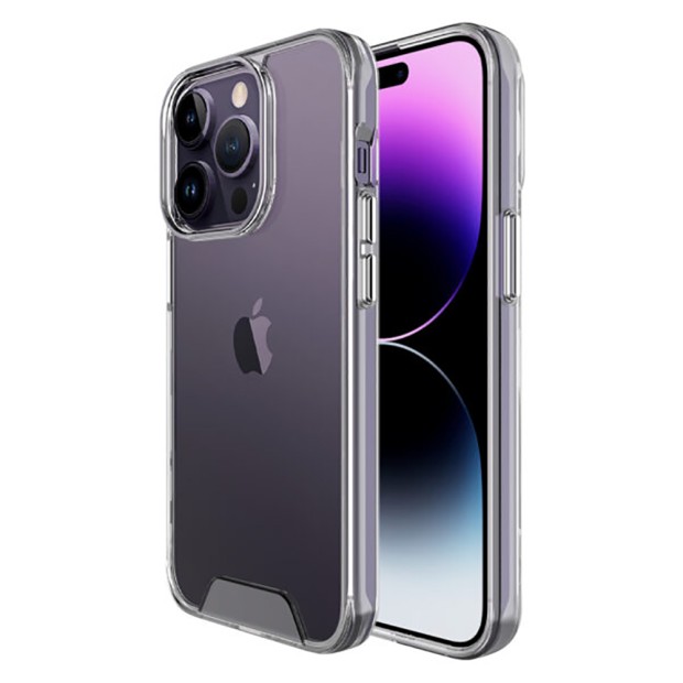 Силіконовий Space Case 3D для Apple iPhone 14 Pro (Прозорий)
