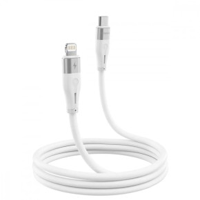 USB-кабель Proove Soft Silicone 27W (1m) (Type-C to Lightning) (White)