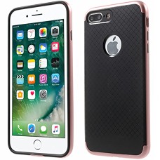 Силіконовий чохол iPaky Carbon для Apple iPhone 7 Plus  /  8 Plus (Рожевий)