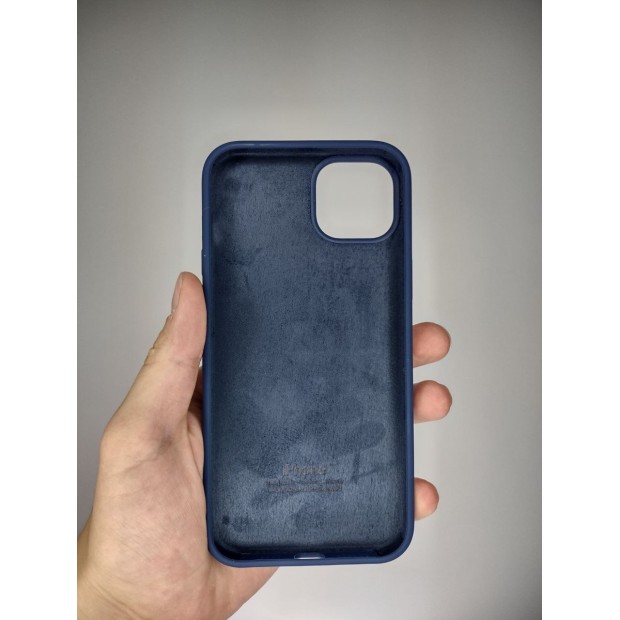 Силиконовий чохол Original Round для Apple iPhone 15 Plus (32) Deep Navy