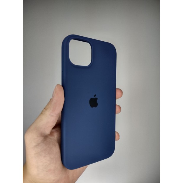 Силикон Original Round Case Apple iPhone 15 Plus (32) Deep Navy