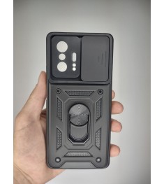Бронь-чехол Ring Serge Armor Case Xiaomi 11T / 11T Pro (ShutCam) (Чёрный)