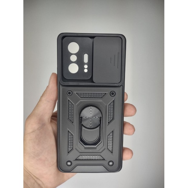 Бронь-чехол Ring Serge Armor Case Xiaomi 11T / 11T Pro (ShutCam) (Чёрный)