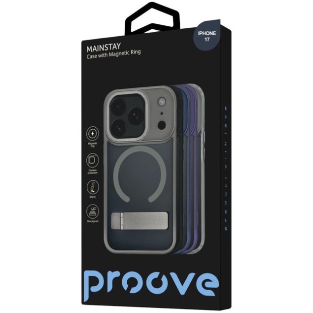 Накладка Proove Mainstay Case MagSafe Apple iPhone 17 (Black), Харьков, Киев, Украинга